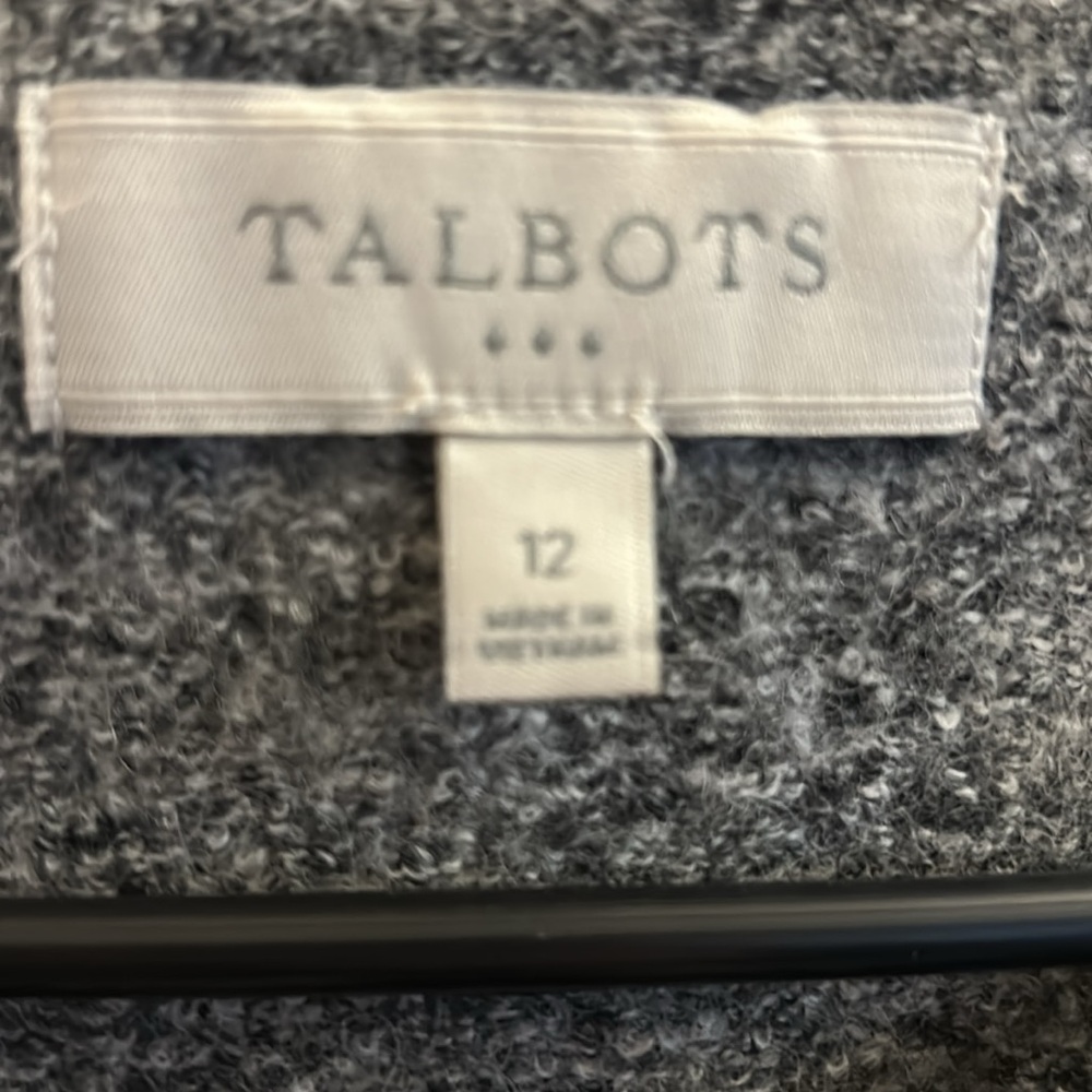 Talbots Gray Textured Jacket - Picture 3 of 6